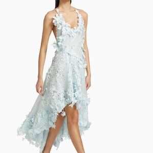 NWT Zimmermann Natura Laser-Cut Halterneck High-Low Dress